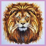 Bead embroidery kit King of beasts hand embroidery needlework kit Model