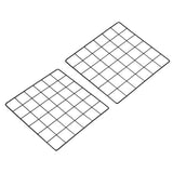 12"x12" Wire Grid Panel, 2 Pack Wall Grid Decorative Board Photo Display Black Model