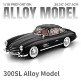 1/18 Chezhi Mercedes 300SL Alloy Diecast Sports Car Sound Light Model Ornament Model