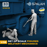 Military Workshop Crew 1/35 Spalah SP28135 Scale Figures / 3D Printing Model