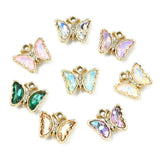 32pcs Butterfly Hang Dangle Charm Alloy Pendant for Bracelet Earring Jewelry DIY Charms