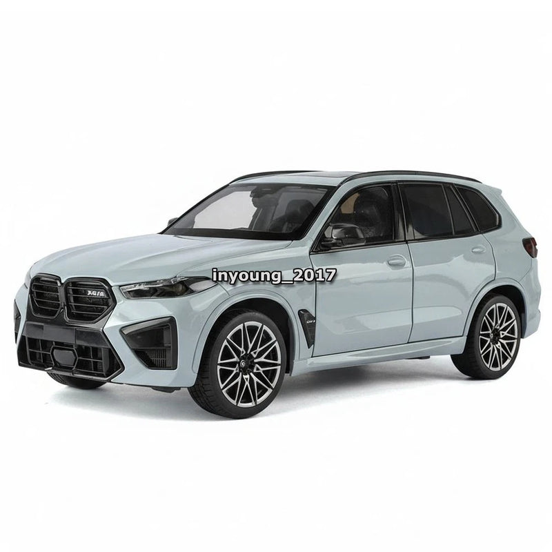 1:18 X5 M Competition LCI Model Car Alloy Diecast SUV Metal Vehicles Gray Model
