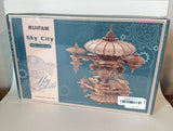 RUIFAM Sky City Wooden Mechanical Music Box 3D Puzzle Model Kit LF01 595 Pcs NIB Model