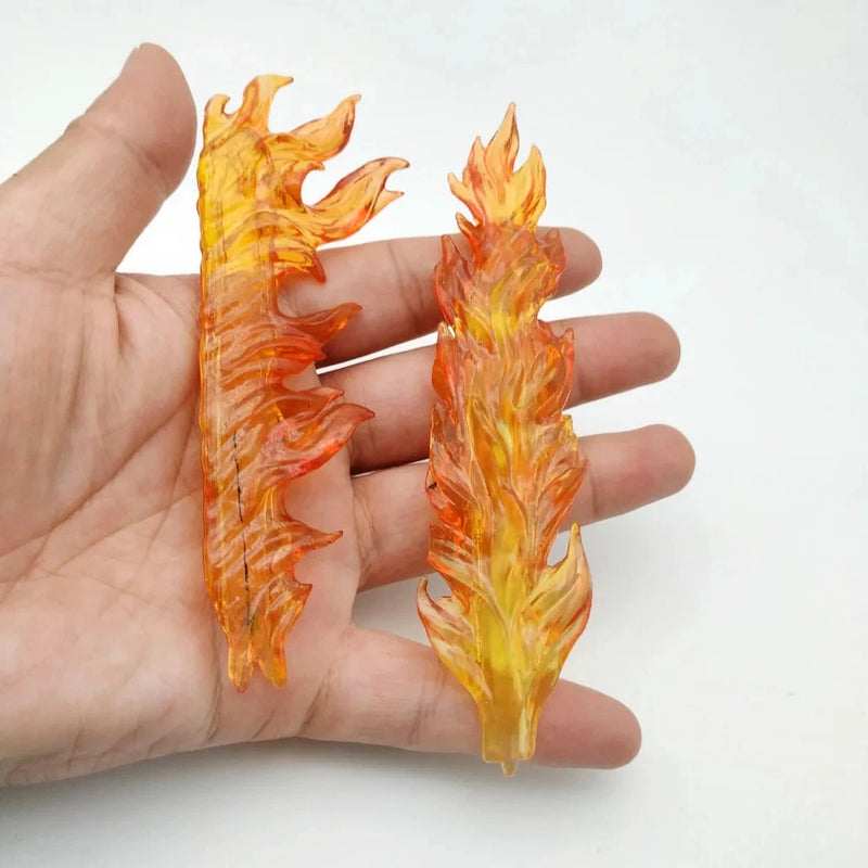 1/6 Flame Fire Effects Model with Hole for 12" Action Figure Accessory Scene Toy Model