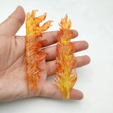 1/6 Flame Fire Effects Model with Hole for 12" Action Figure Accessory Scene Toy Model