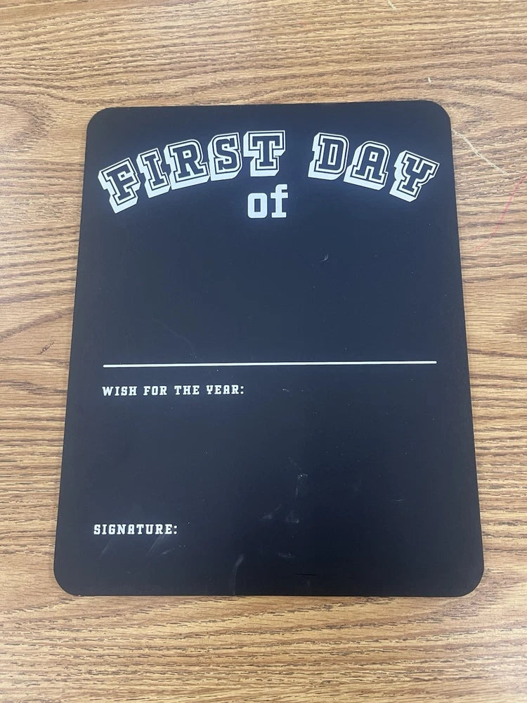 First Day Of School Last Day Chalk Board Photo Prop Back To School Teaching Model