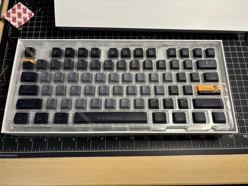 F-14 Space Cat Themed Keycaps Model