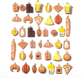 40PCS(20PAIRS) Food Charms for Jewelry Making ¨C Cute Resin Earring & Keychain, K Charms
