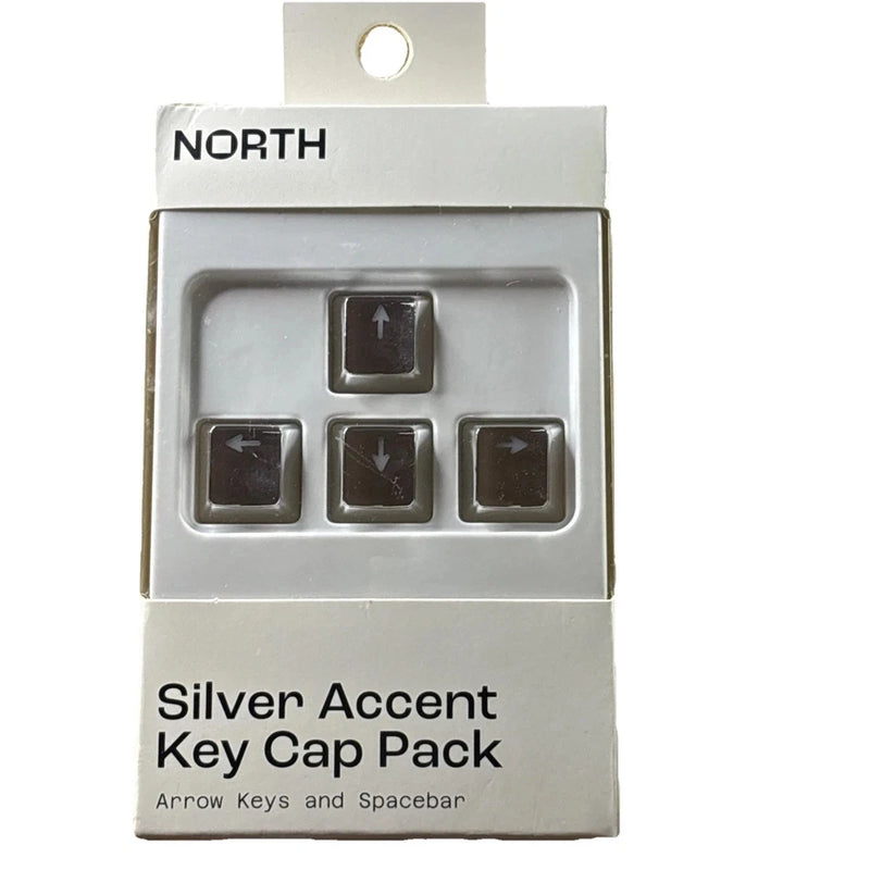 North Key Cap Pack Silver Metallic PVC Computer Keyboard & Mouse Accessories Model