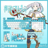 Frieren Beyond Journey's End Pbt Only Keycaps For Cherry Mx Mechanical Keyboard Model