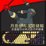 Anime Umbreon Theme PBT Keycaps For Mechanical keyboard Cherry MX 108 Keys Set Model