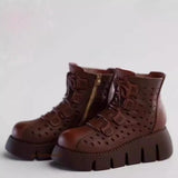 Soldier Boots Model For 12" Action Figure 1/6 Female Vintage Brown Model