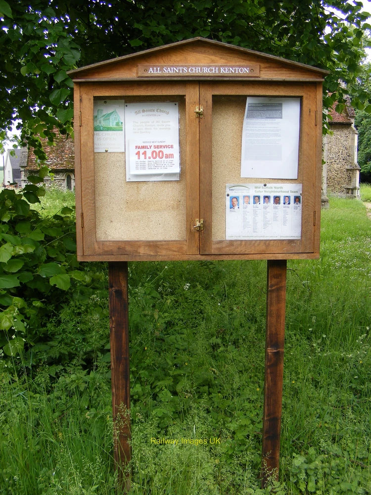 Photo Church 6x4 All Saints Church Notice Board Kenton  c2010 Model