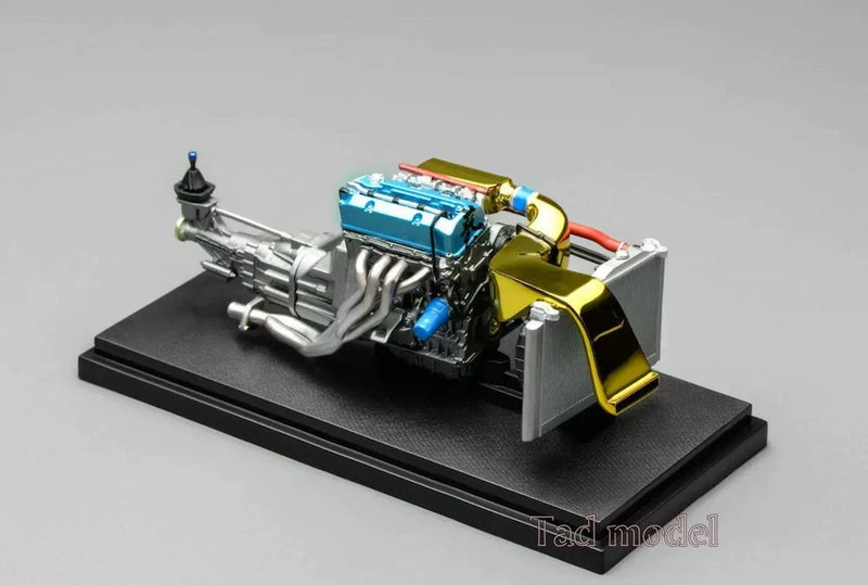 MH 1:18 F22c 2.6L F20c Modified S2000 Engine Model Diecast Metal Car Model