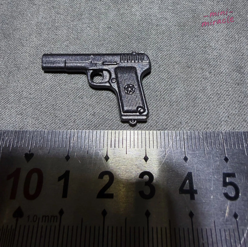 Unique 1/6 Male Metal Black Gun Model Military Action Figure 12" Model