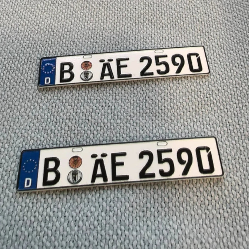 1/64/43/24/18 Diorama Customized Number Plates Model Diecast Car Accessory Tools Model