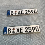 1/64/43/24/18 Diorama Customized Number Plates Model Diecast Car Accessory Tools Model