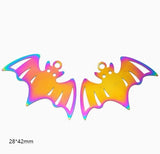 Lot Halloween Bat Metal Charms DIY Earring Keychain Jewelry Making Pendants Charms