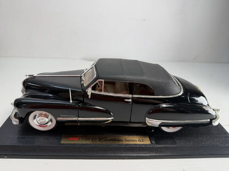 Anson 1947 Cadillac Series 62 Jet Black 1/18 Scale Diecast Model
