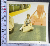 Amusement Park Ride Burlap Sack Sliding Board Color Photo Snapshot Model