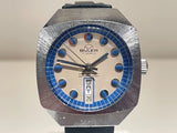 VINTAGE RARE BEAUTIFUL RARE MODEL MEN'S SWISS MECHANICAL DAY-DATE WATCH "BULER" Model
