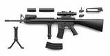 New Little Armory LA056 M16A4 Type Plastic Model from Japan Model