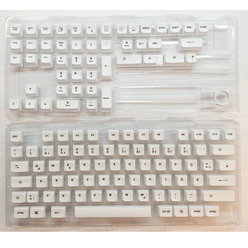 Multi-language Replacement Keycaps 120 Arabic Spanish French Text Keyboard Caps Model