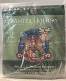 Rocking Reindeer Cross Stitch Ornament Kit Mill Hill 2021 Winter Holiday Model