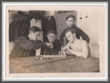Chess Friends smoking cigarette Handsome young men Dorm Board game photo Gay Int Model