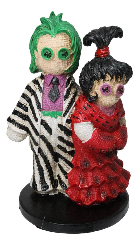 Gothic Dead Beetlejuice And Lydia Romance Halloween Pinheads Monster Figurine Model