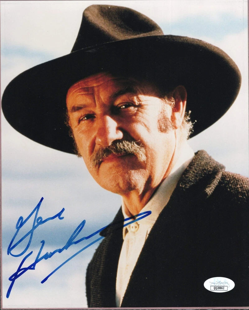Gene Hackman Signed Photo on Board 8x10, Gene Hackman Autograph in Unforgiven, J Model