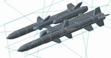 1/72 US Marvin Group New Triple Air-to-Air Missile Unpainted 2/pc Model