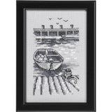 Permin counted cross stitch kit "Boat I", 9,5x14,5cm, DIY, 13-8377 Model