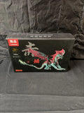 NEW LONGPIN 3D MECHANICAL DRAGON STAINLESS STEEL MODEL  SEALED BOX  313 PCS RED Model