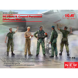 Scale model 1/48 US Pilots & Ground Personnel (Vietnam War) 5 figures ICM 48087 Model