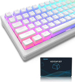 Womier Pudding Keycaps, PBT Shine Through Keycaps 165 Keys Set Custom Key caps Model