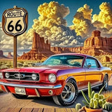 Car Diamond Painting Kits for Adults, Diamond Art Kits for Beginners, DIY 5D Dia Model