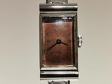 VINTAGE WW2 ERA RARE SWISS RECTANGULAR TANK LADIES MECHANICAL WATCH "PAUL BUHRE" Model