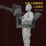 1/35 Chinese Army Tank Soldier Figure Unpainted Unassembled Resin Model Kit Model