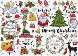 DIY Cross-Stitch Kit Christmas Sampler Needlepoint Craft Kit Stitching Art Set Model