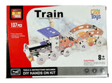 Totally Cool Toys Train DIY Educational Building Kit 137 Pieces Metal STEM Model