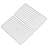 37"x18" Wire Grid Panel 2 Pcs Wall Grid Decorative Board Photo Display Black Model