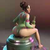 1/24 Scale 75mm NSFW Panam Resin Figure Unpainted Unassembled Model Kit Toys Model