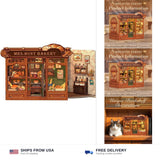 Fsolis DIY Miniature House Kit - Book Nook Bakery | 3D Wooden Puzzles for Adu... Model