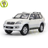 1/18 Toyota Land Cruiser Prado GX White Diecast Model Car Gifts For Friends Model