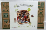 Rolife Sam??s Study DG102 DIY Miniature House Kit LED Dollhouse NIB Model