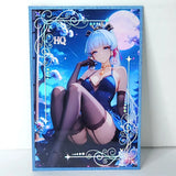 Ayaka Moonlight Premium Waifu Card Anime Wall Art Oversized Board A5 Model