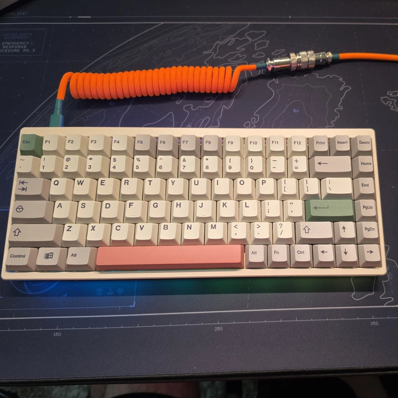KBDFans KBD75 v3.1 75% Custom Mechanical Keyboard TKC Tangerine 9009 PBT Keycaps Model