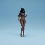 1:18 Scale Bikini Girl Figure Finely Detailed Car Model Display Scene Figure Model