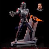 Commander Shepard 1/8 Unpainted Model Kit Unassembled 3D Printing 24cmH Male GK Model